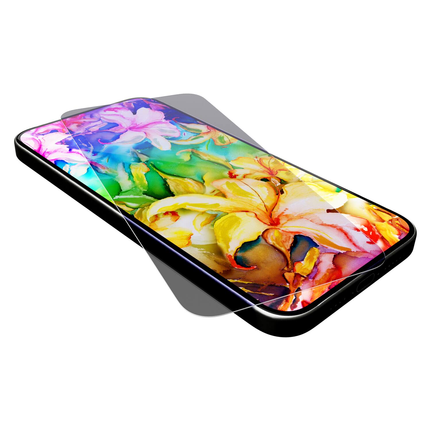 Back. Cellhelmet - Cellhelmet St-106-c100 Tempered Glass Screen Protector With $100 Coverage (iphone 16 Pro) - clear.