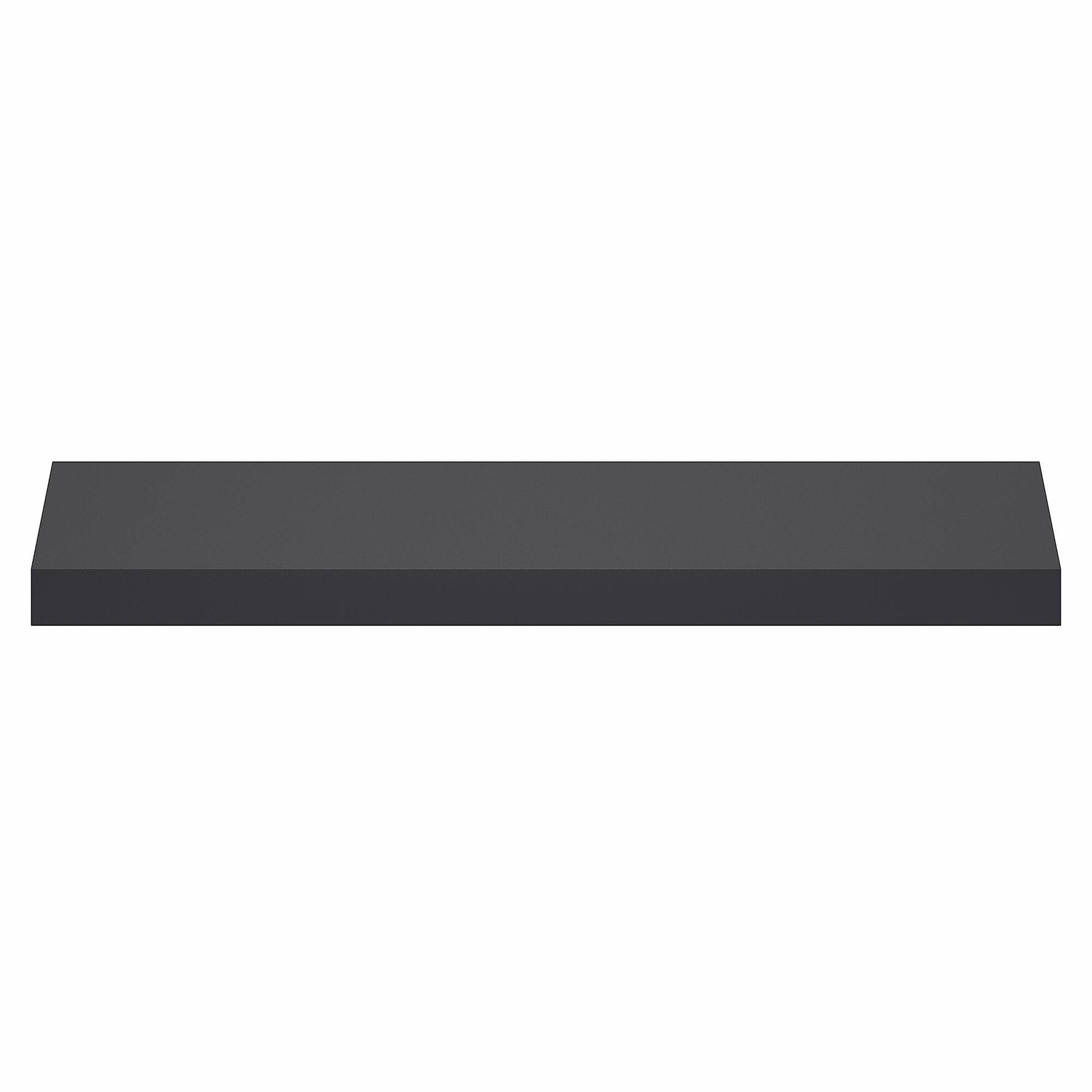 Alt View 4. Furinno - TANNA Floating Shelves for Wall, 9 x 35 Wall Shelf, Wall Mounted Floating Shelf with Invisible Brackets, Thick Shelf - Americano.
