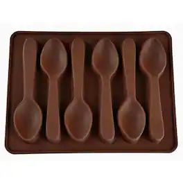 Kitcheniva - Silicone Chocolate Spoon Mold (7.1 x 5.1 Inch)