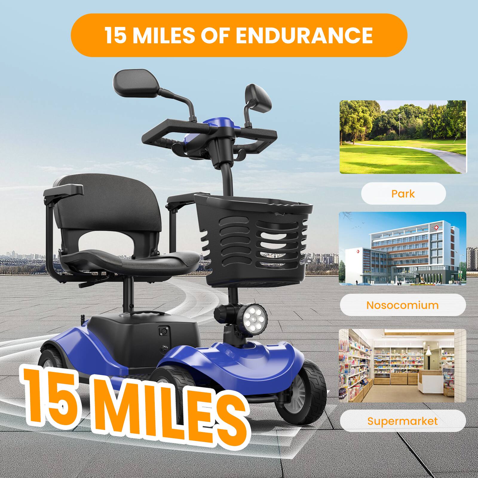 15 MILES OF ENDURANCE
Park
Nosocomium
Supermarket