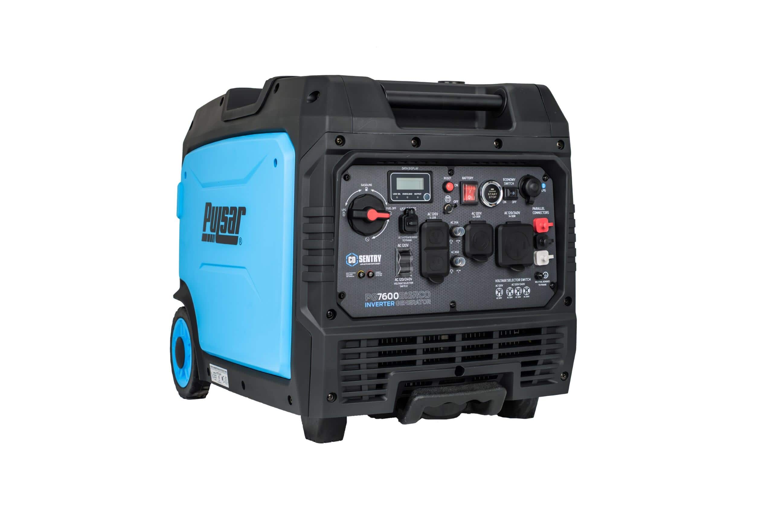 Pulsar - 7,600 Watt Dual Fuel Inverter Generator with Remote Start