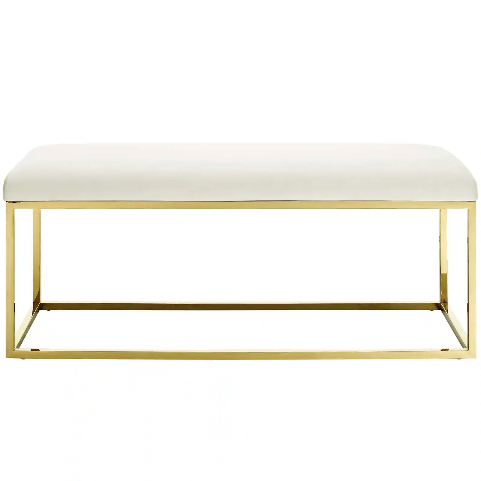 Alt View 1. Modway - Anticipate Fabric Bench by Modway - Gold Ivory.