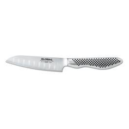 Global - 4 Inch Hollow Ground Santoku Knife - Silver