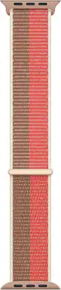 Apple - Watch Band - Sport Loop (41mm) - Pomelo/Tan - Regular - Pink