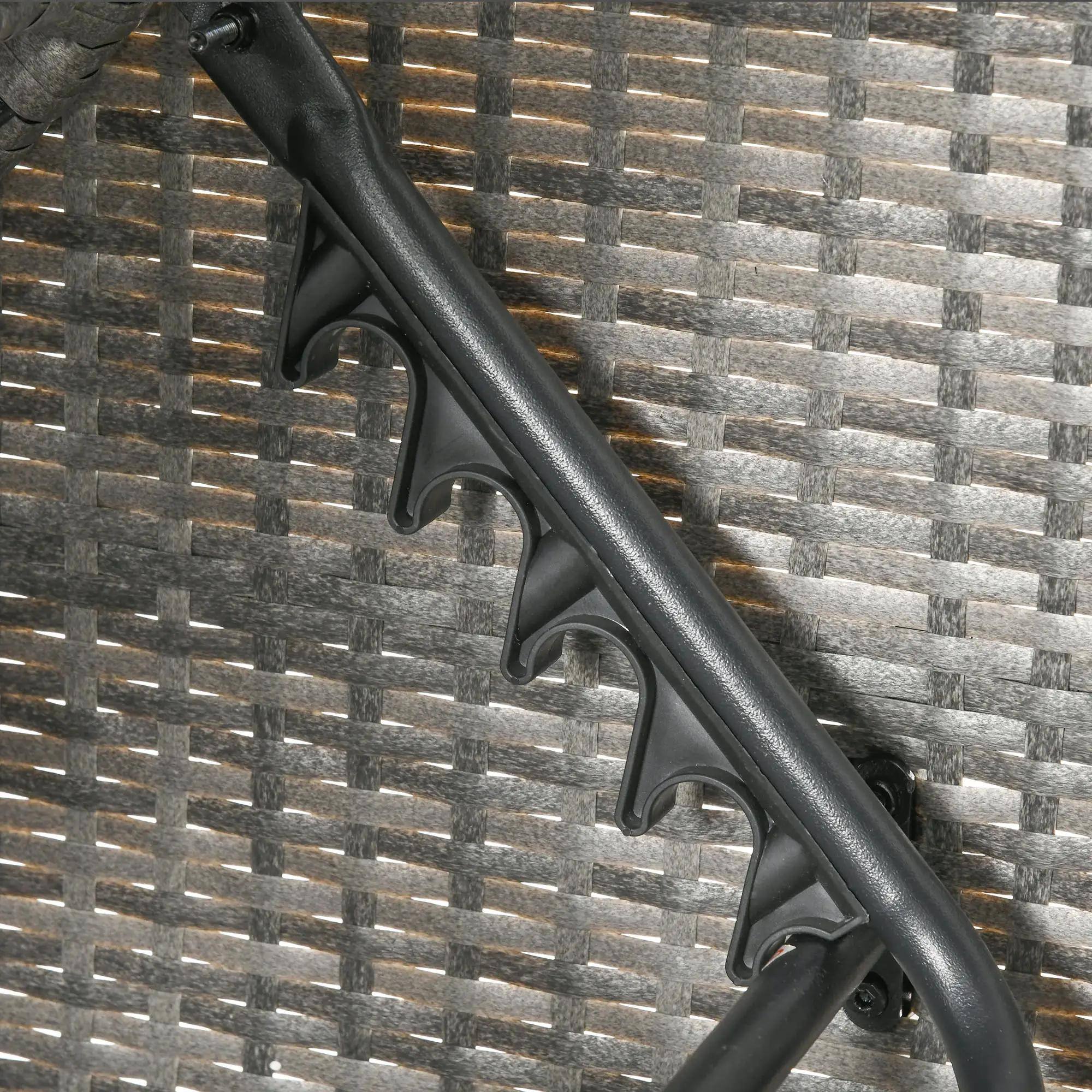 Alt View 3. Spaco - Spaco 4PCS Adjustable Canopy Outdoor Rattan Sofa Set,Adjustable Coffee Table - Cream White.