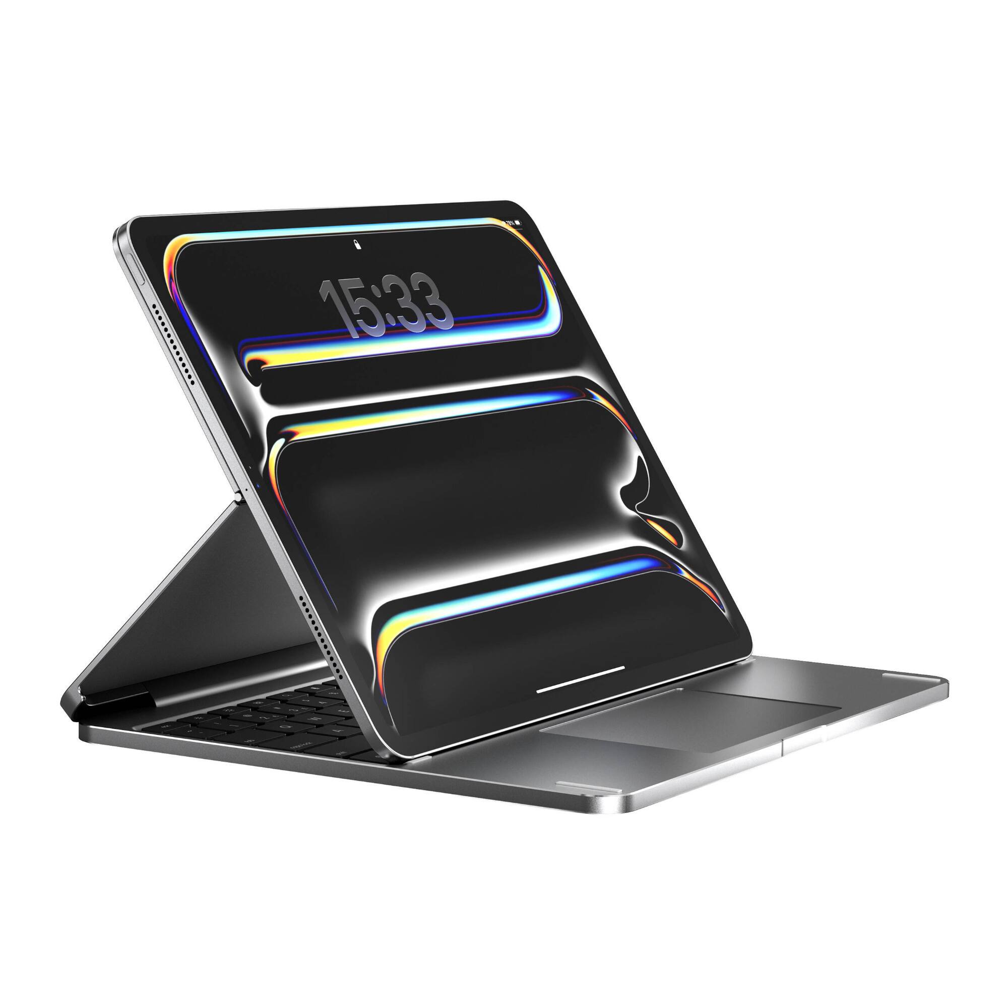Front. Brydge - Brydge Max 13.0 Aluminum Keyboard for 13 Inch iPad Pro (Silver) - Silver.