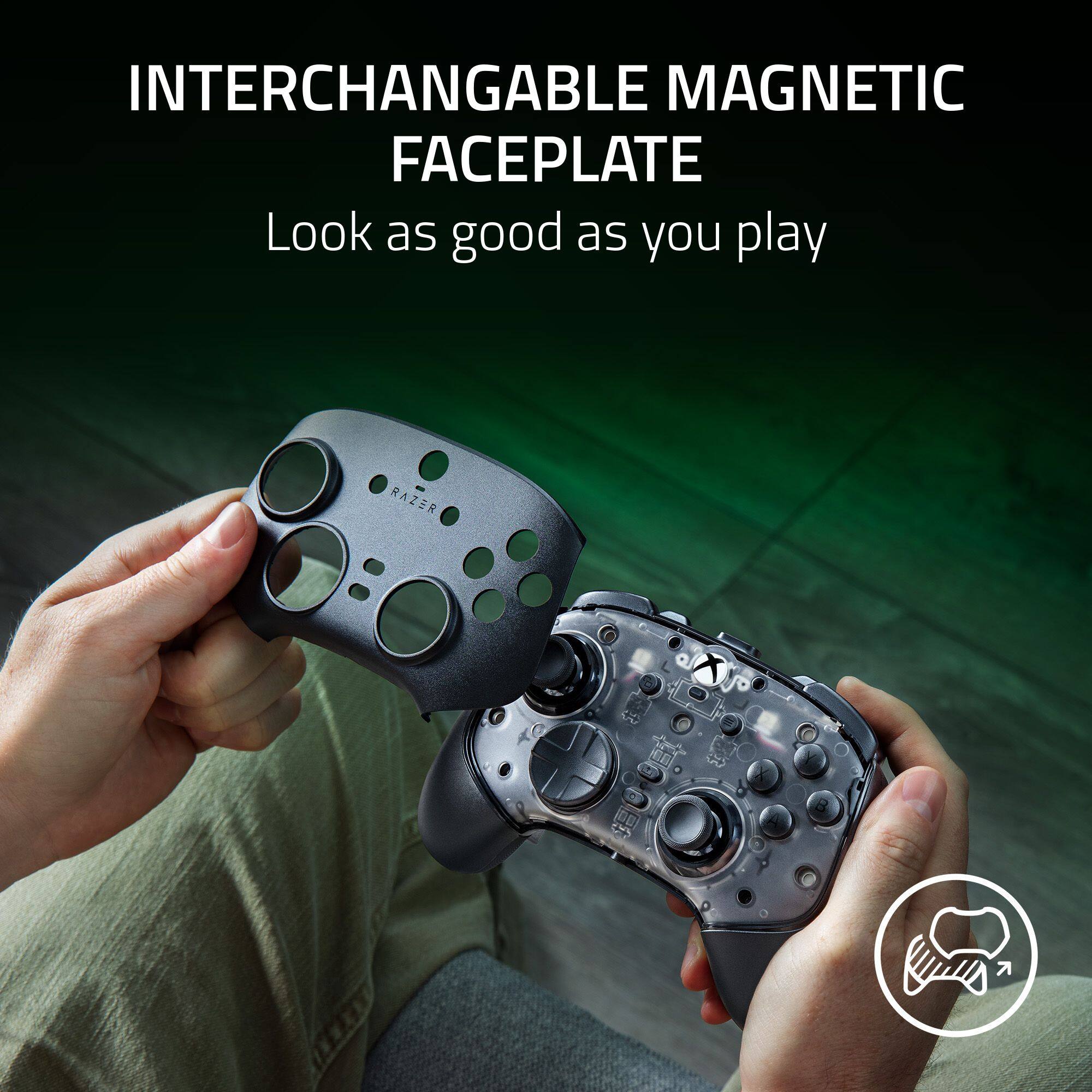 INTERCHANGABLE MAGNETIC FACEPLATE  
Look as good as you play