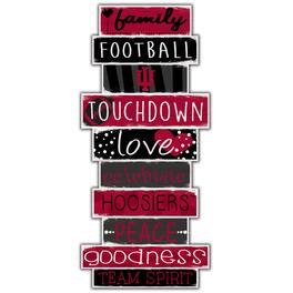 Fan Creations - Indiana Hoosiers 5'' x 24'' Celebrations Stack Sign - Multicolor