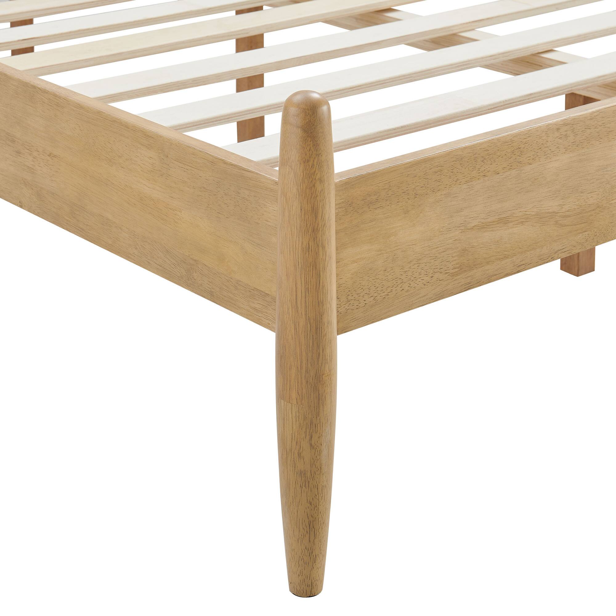 Alt View 5. Modway - Zane Size Spindle Bed by Modway - Light Oak.
