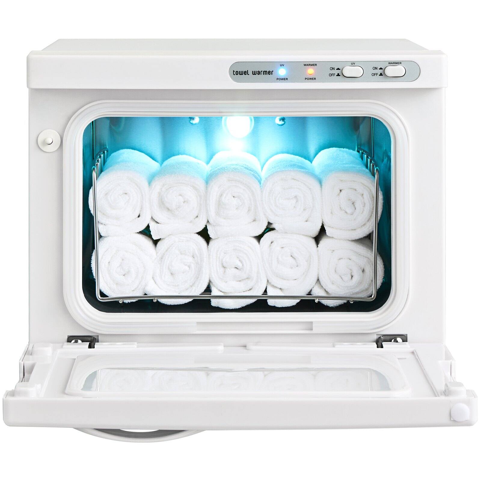 - Towel warmer
- UV
- WARMER
- POWER
- ON
- OFF