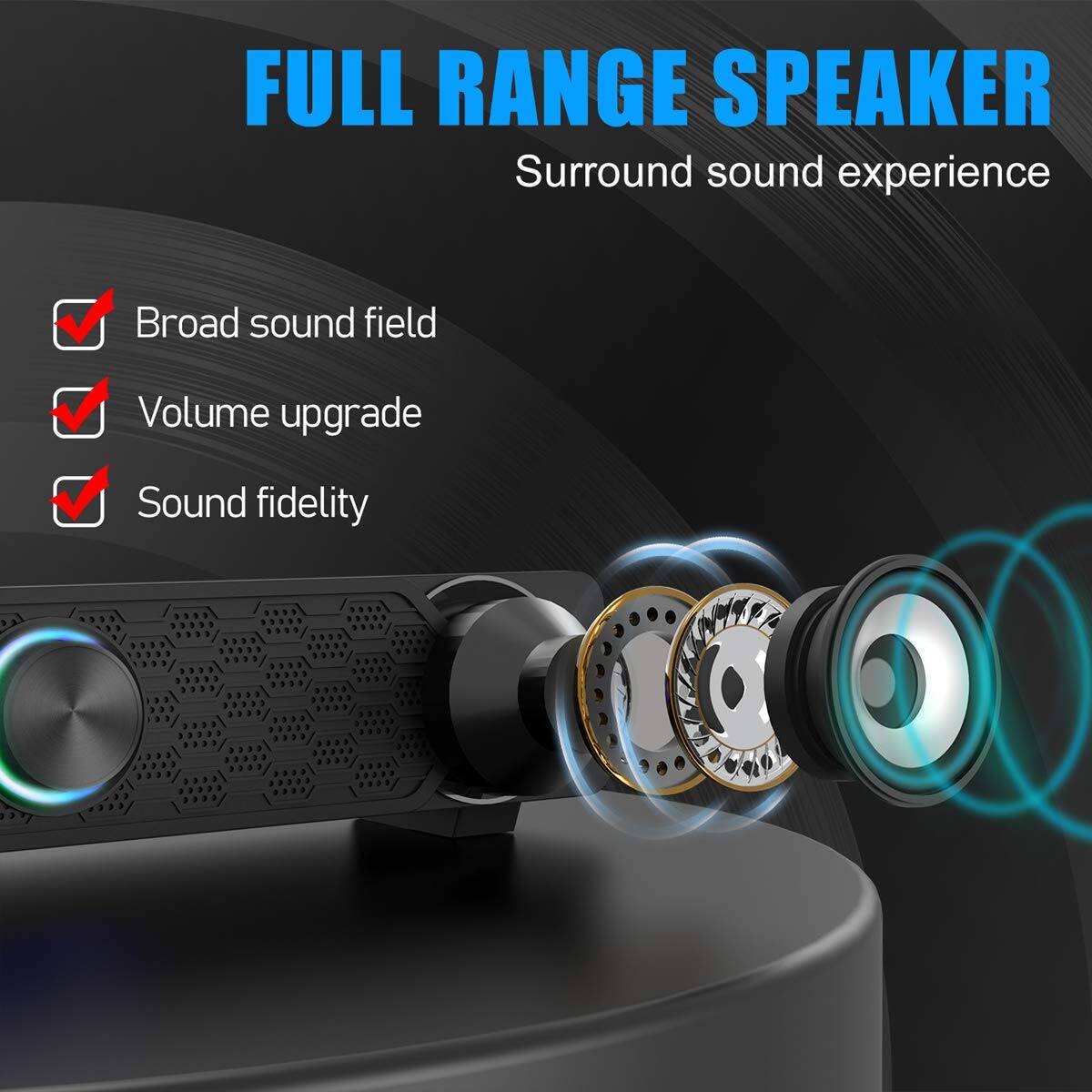 FULL RANGE SPEAKER  
Surround sound experience

- Broad sound field
- Volume upgrade
- Sound fidelity