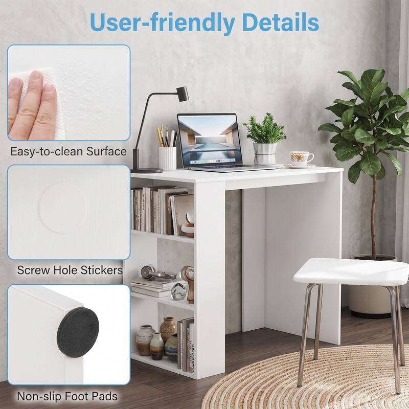 User-friendly Details  
Easy-to-clean Surface  
Screw Hole Stickers  
Non-slip Foot Pads