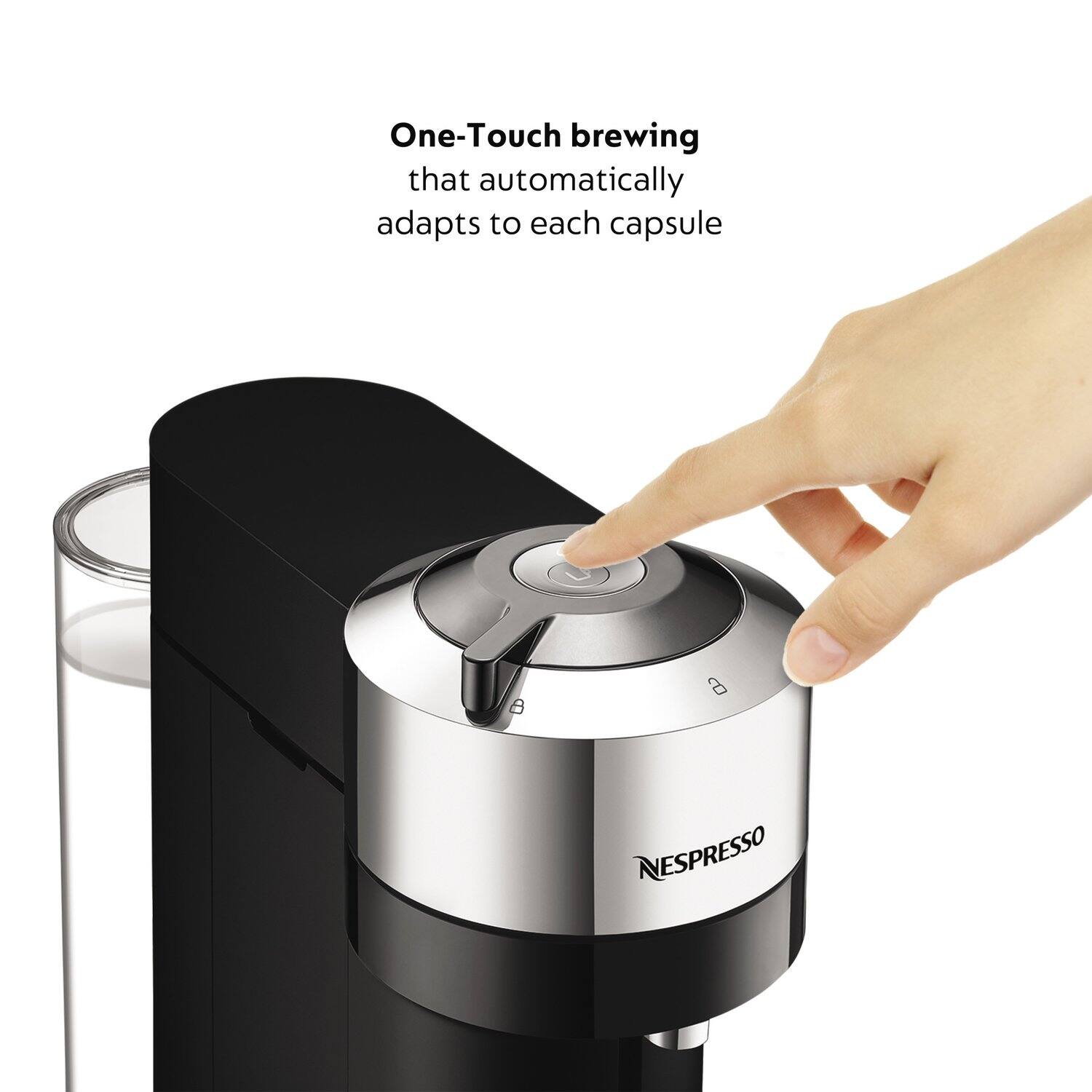 One-Touch brewing that automatically adapts to each capsule