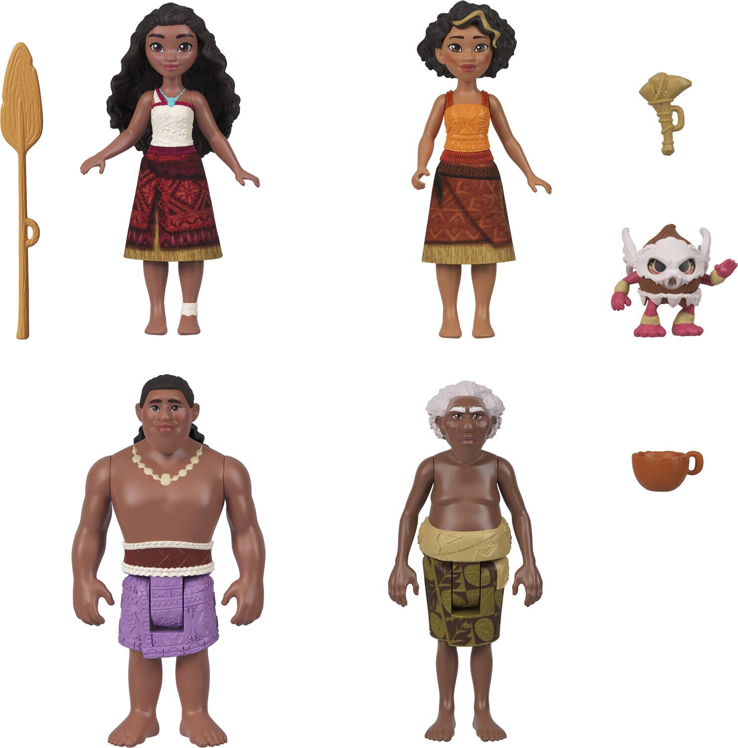 Alt View 4. Mattel - Mattel - Disney Moana 2 Moana's Canoe Crew Multipack   - Collectibles - Multicolor.