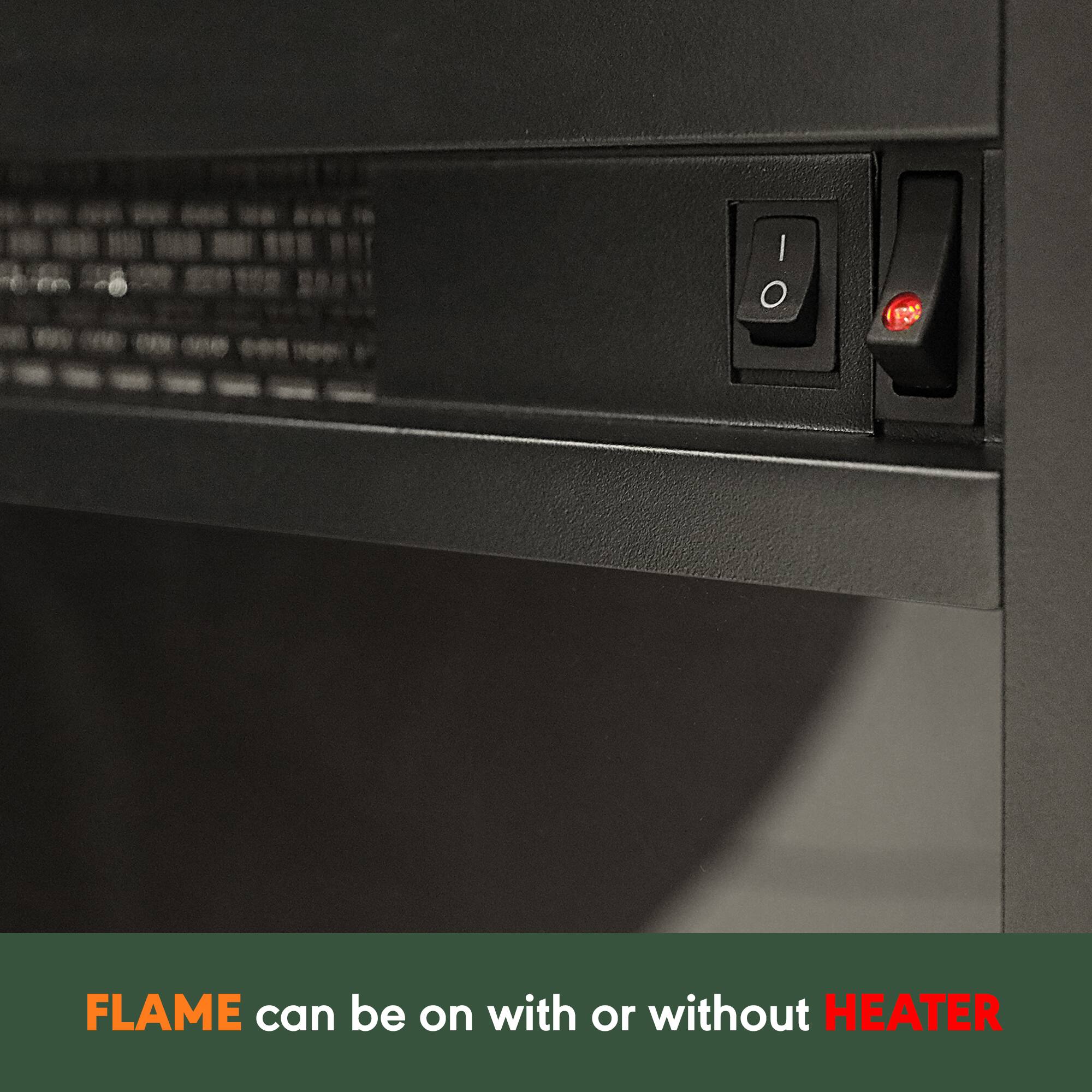 FLAME can be on with or without HEATER