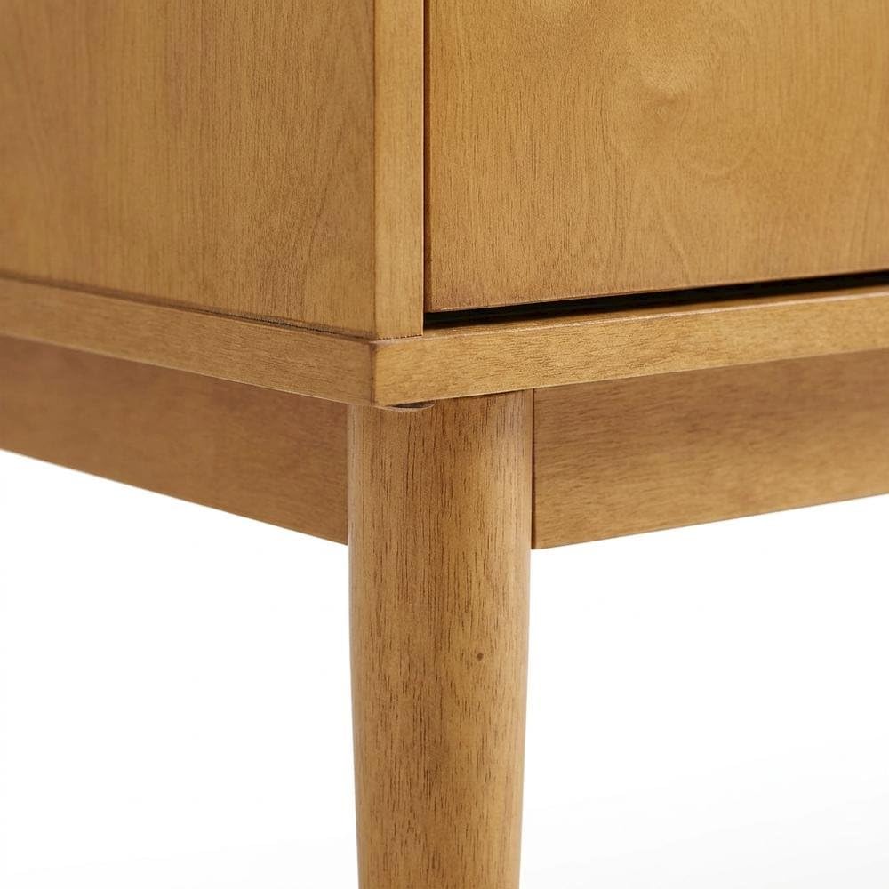 Alt View 1. FurniFact - Brown Large Record Player Cabinet - Acorn.