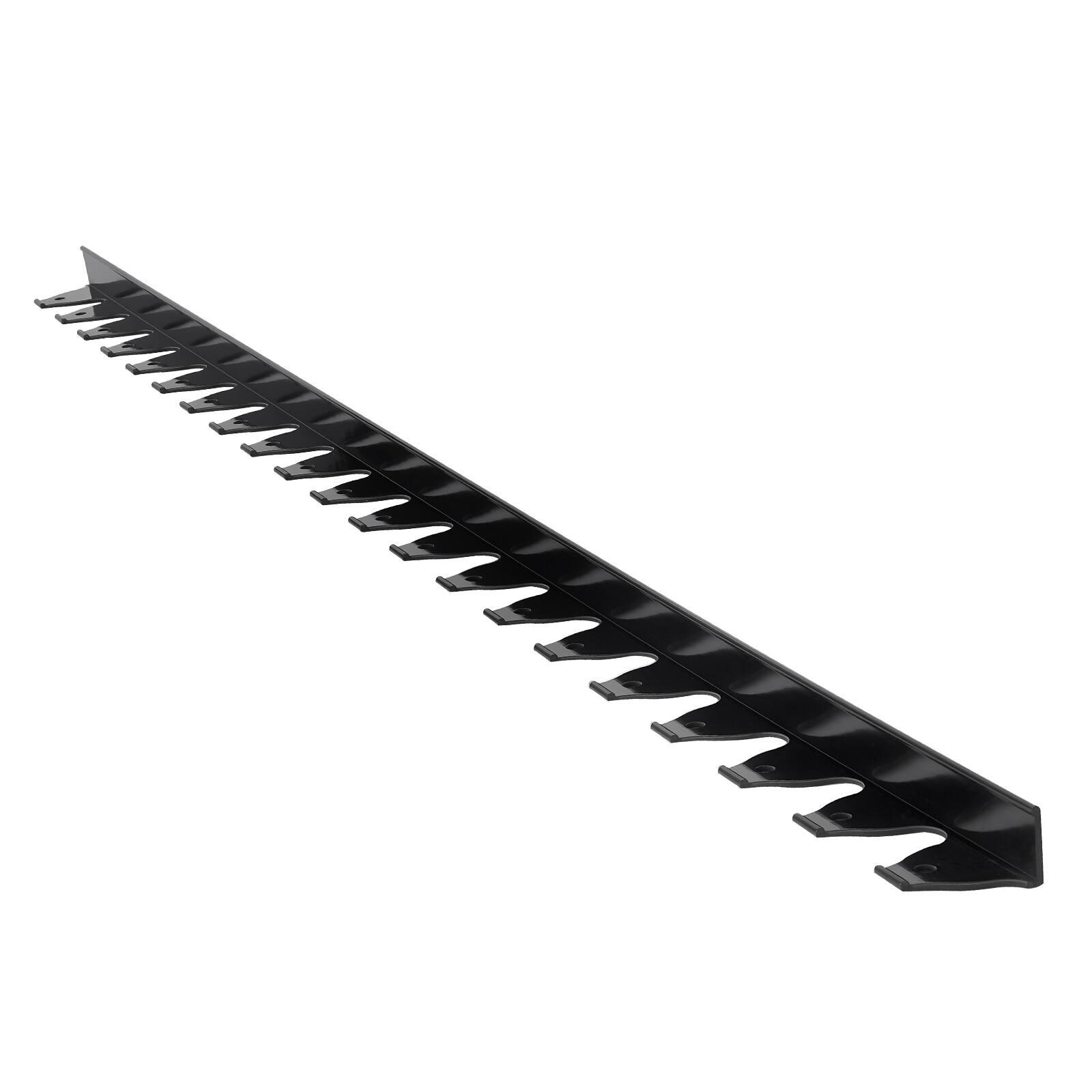 Alt View 5. VEVOR - Landscape Edging Border, 10Pcs 6 ft x 1.6 in Plastic Garden Edging with 60 Spikes, Sun-Resistant Flowerbed Borders - Black.