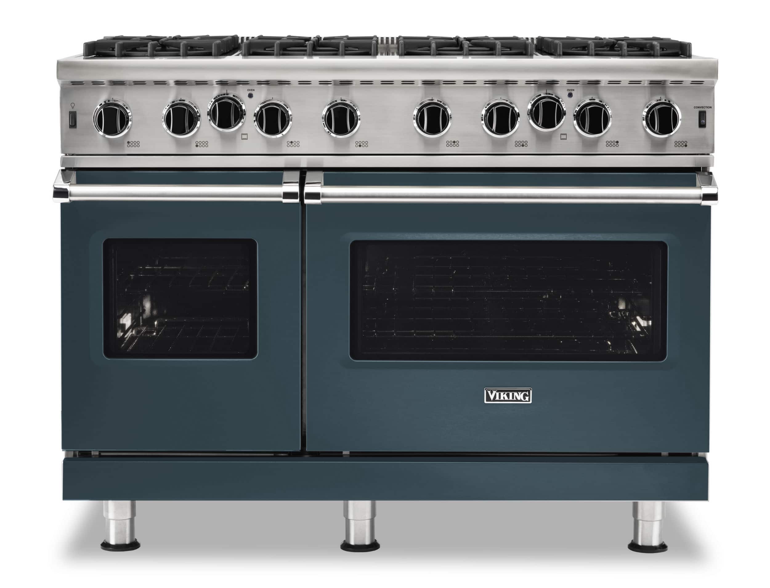 Front. Viking - 5-Series Gas Open Burner Range - Squall.