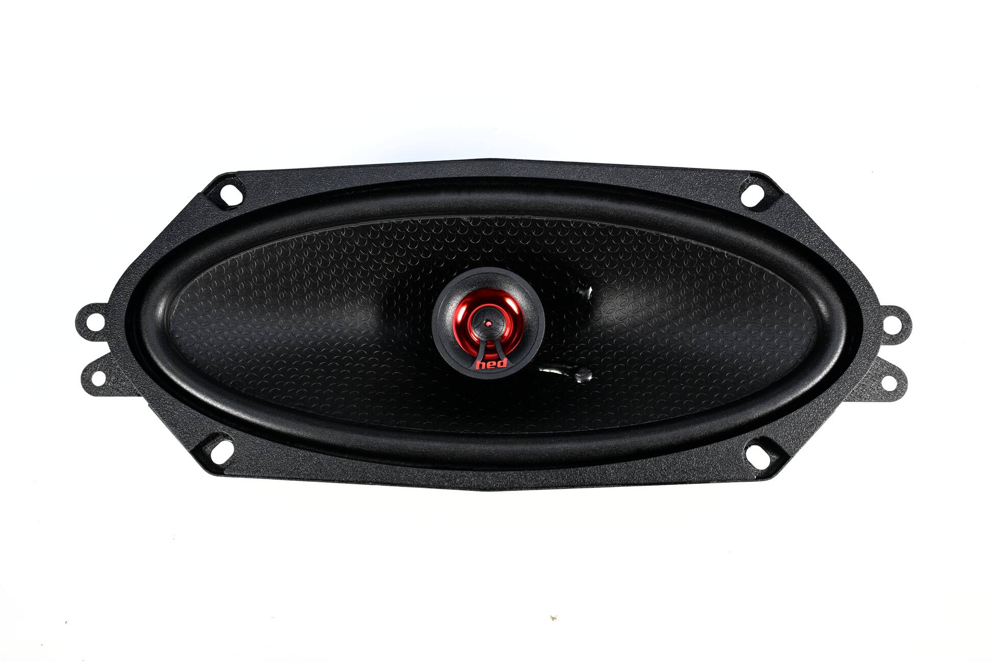 Angle. Cerwin Vega - Cerwin Vega H410 - HED 2025 Edition 4"x10” 2-Way Coaxial Full Range Speaker Set - Black and Red.