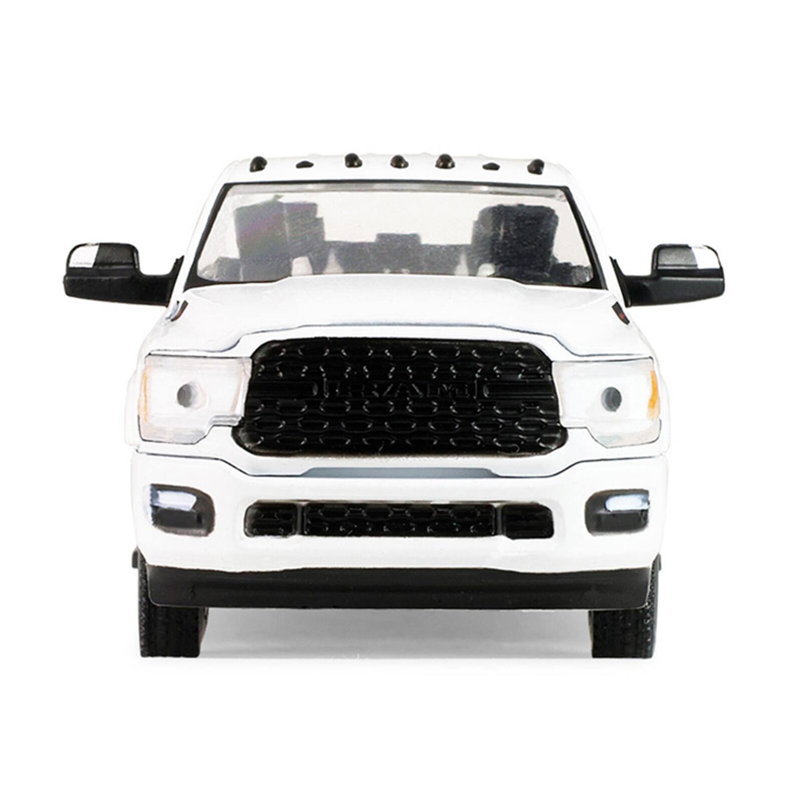 Alt View 3. Greenlight - 2023 Ram 2500 Bighorn Pickup Truck White "Auto Mall" Series 8 1/64 Diecast Model Car by Greenlight.