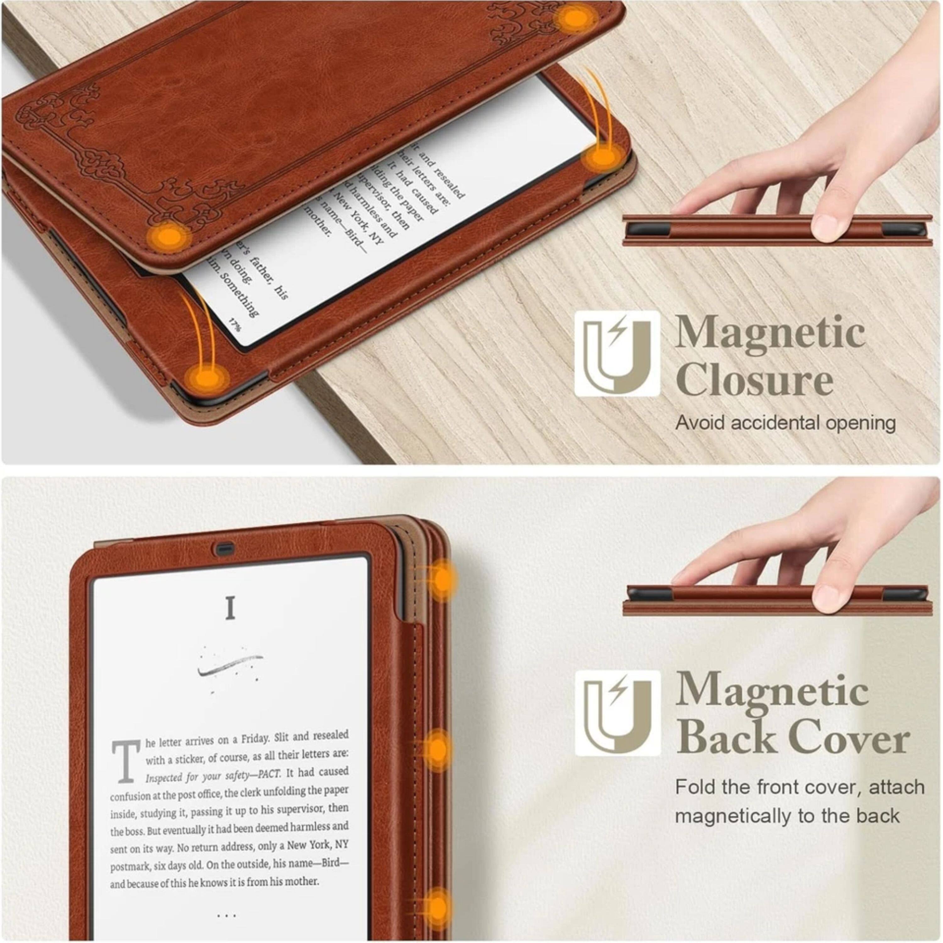 Magnetic Closure  
Avoid accidental opening

Magnetic Back Cover  
Fold the front cover, attach magnetically to the back

---

The letter arrives on a Friday. Slit and resealed with a sticker, of course, as all their letters are. Inspected for your safety-PACT. It had caused confusion at the post office, the clerk unfolding the paper inside, studying it, passing it up to his supervisor, then the boss. But eventually it had been deemed harmless and sent on its way. No return address, only a New York, NY postmark, six days old. On the outside, his name—Bird—and because of this he knows it is from his mother.