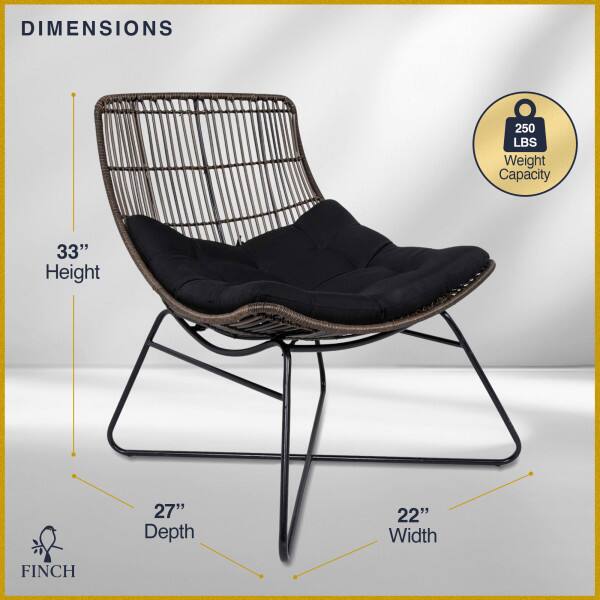 DIMENSIONS  
250 LBS Weight Capacity  
33" Height  
27" Depth  
22" Width  
FINCH