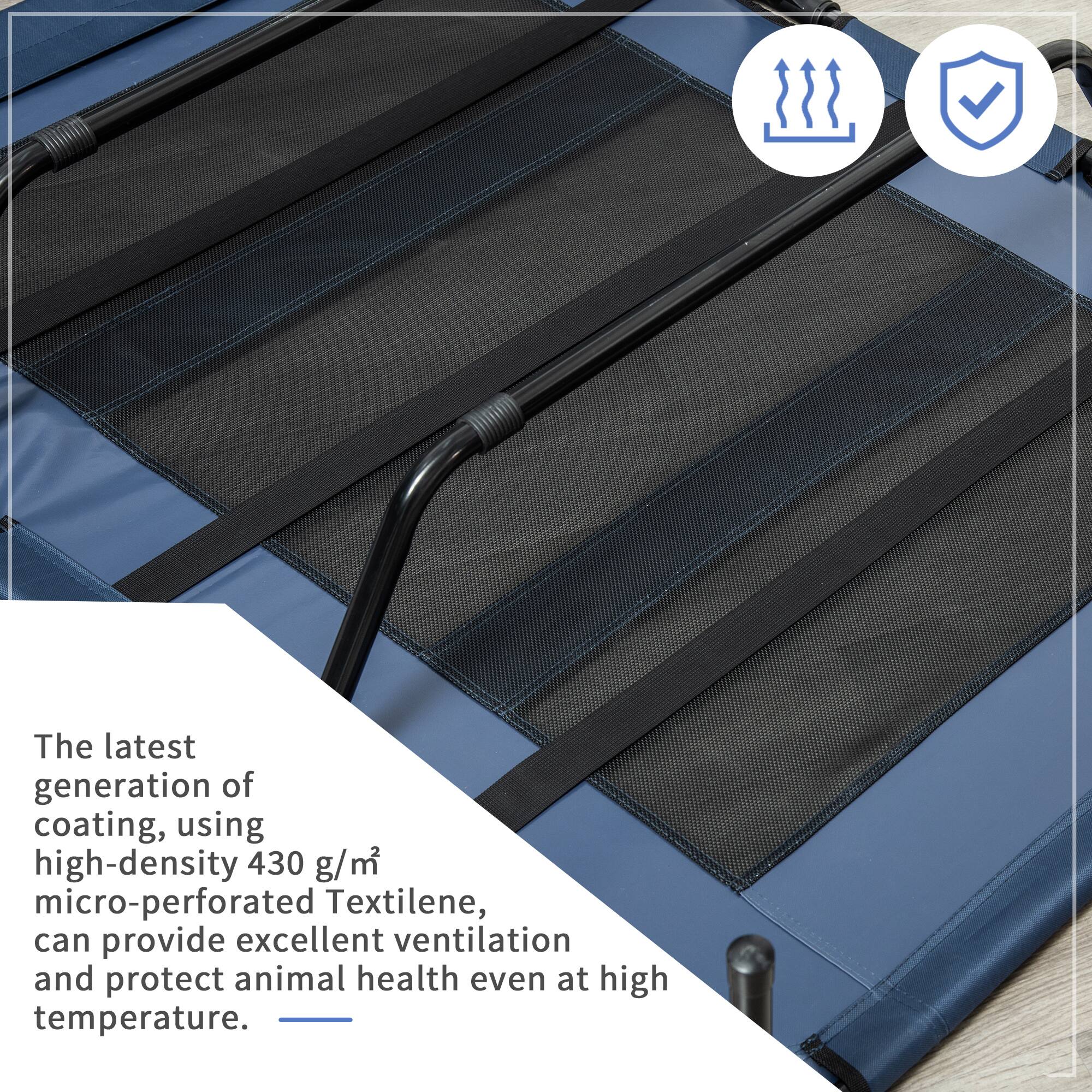 The latest generation of coating, using high-density 430 g/m² micro-perforated Textilene, can provide excellent ventilation and protect animal health even at high temperature.
