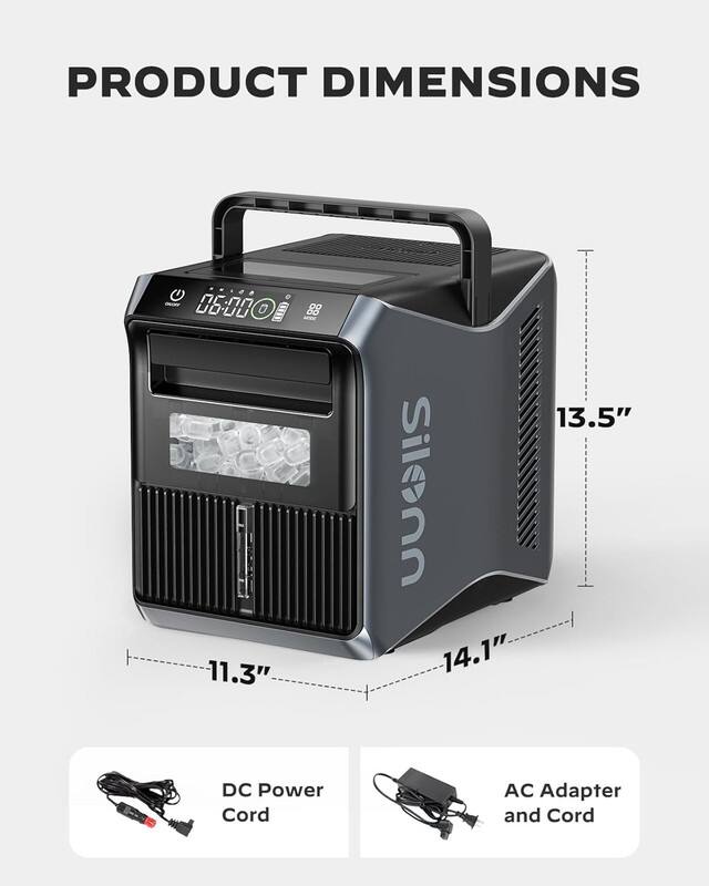 PRODUCT DIMENSIONS

- Width: 11.3"
- Height: 13.5"
- Depth: 14.1"

DC Power Cord

AC Adapter and Cord