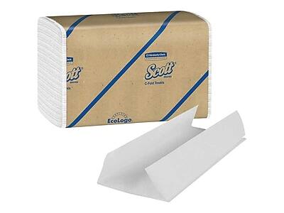 Scott - C-Fold Paper Towels, 1-ply, 150 Sheets/Pack, 16 Packs/Carton (45786) - White price history on PriceWatchPro
