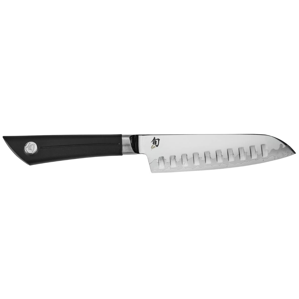 Front. Shun - Sora 5.5 Inch Hollow Ground Santoku Knife.