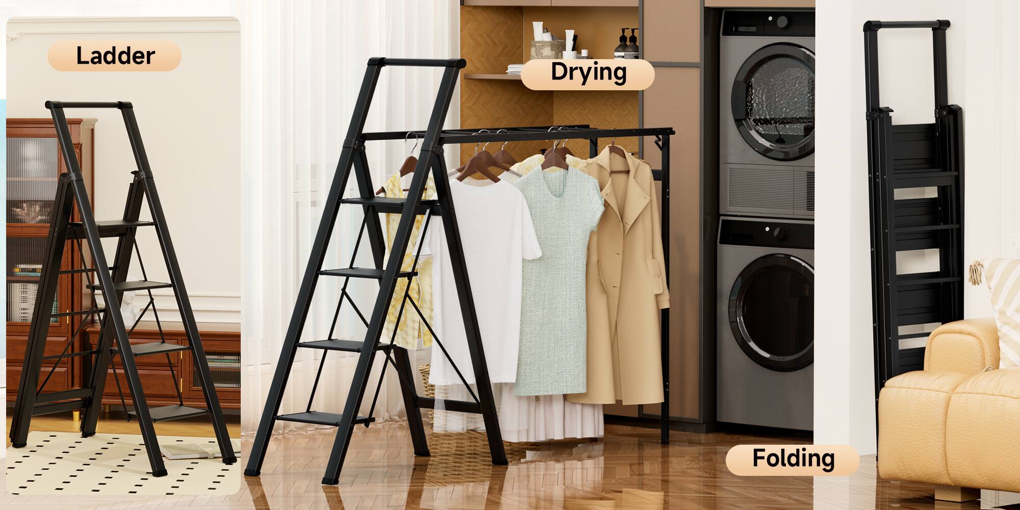 Ladder  
Drying  
Folding