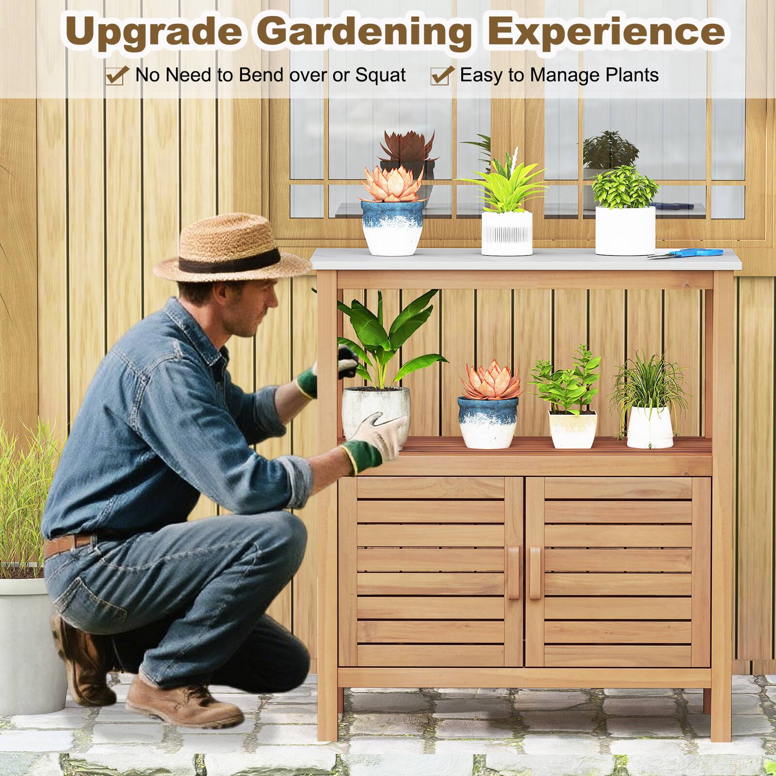 Upgrade Gardening Experience  
- No Need to Bend over or Squat  
- Easy to Manage Plants