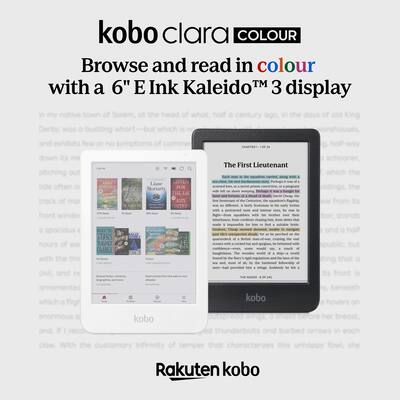 Kobo Clara Colour eReader (White) with and AC Bundle 2025 Clear Kobo Clara Colour eReader (White) with and AC Bundle 2025 Clear