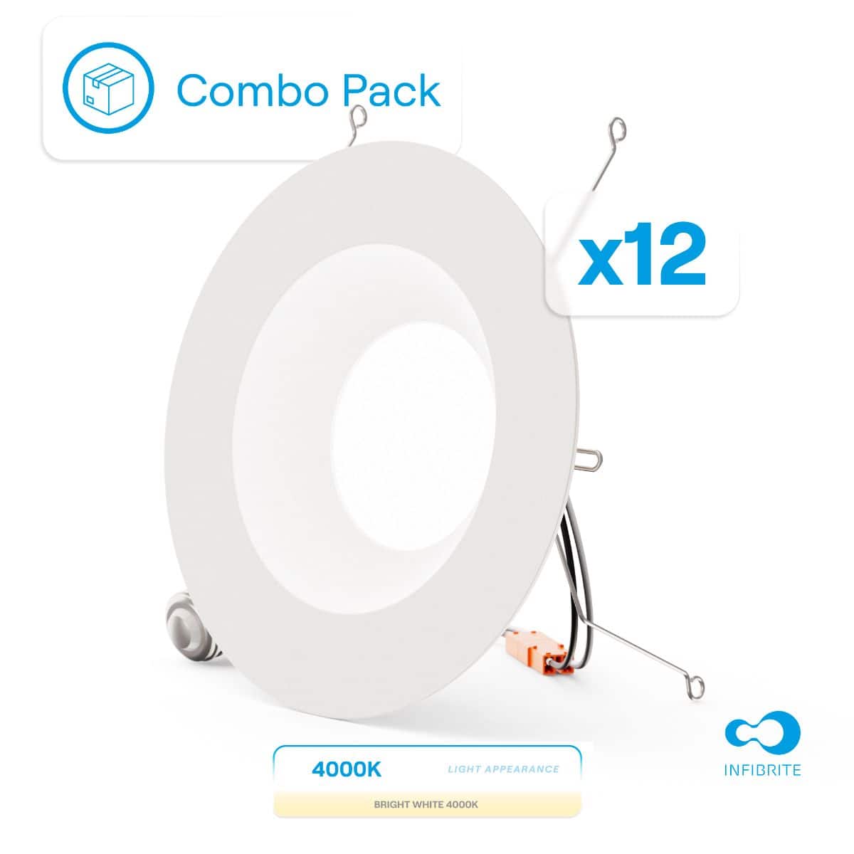 Combo Pack x12  
4000K LIGHT APPEARANCE  
INFIBRITE BRIGHT WHITE 4000K