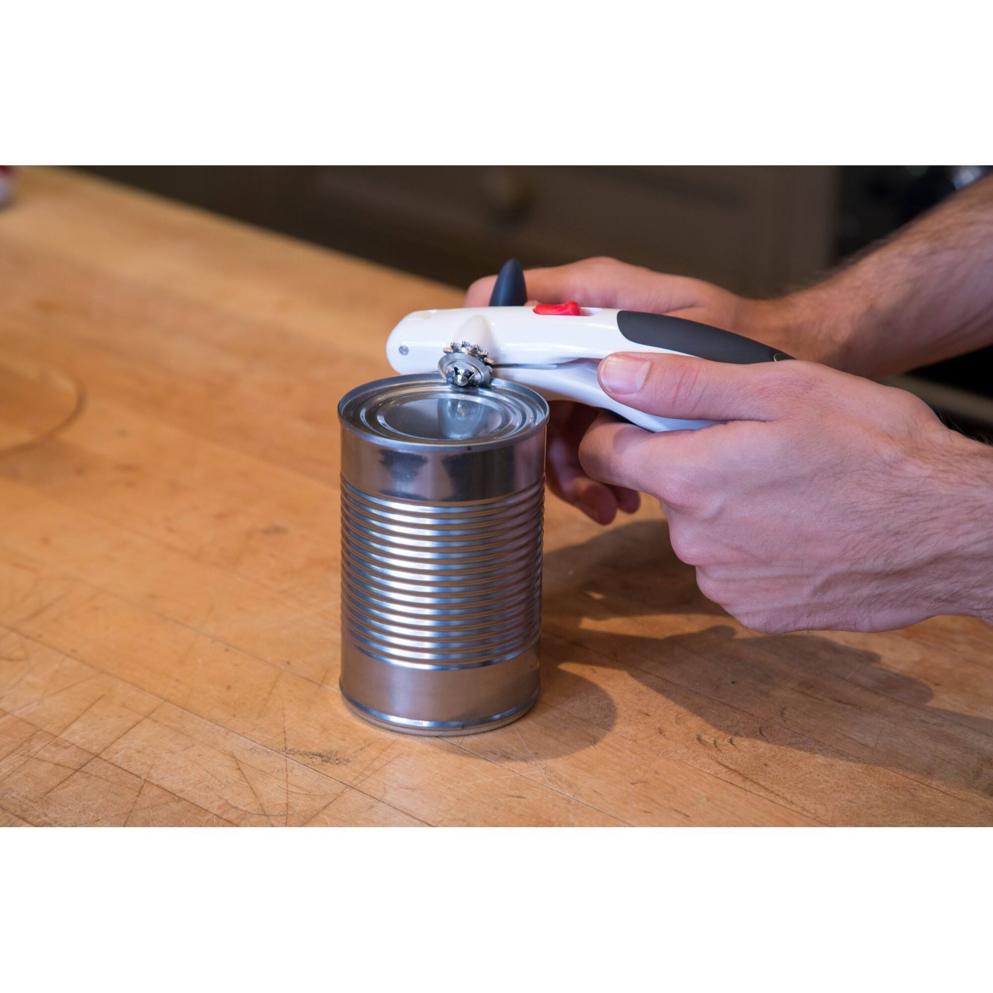 Alt View 3. Zyliss - Lock N' Lift Can Opener, White/Gray - Grey.