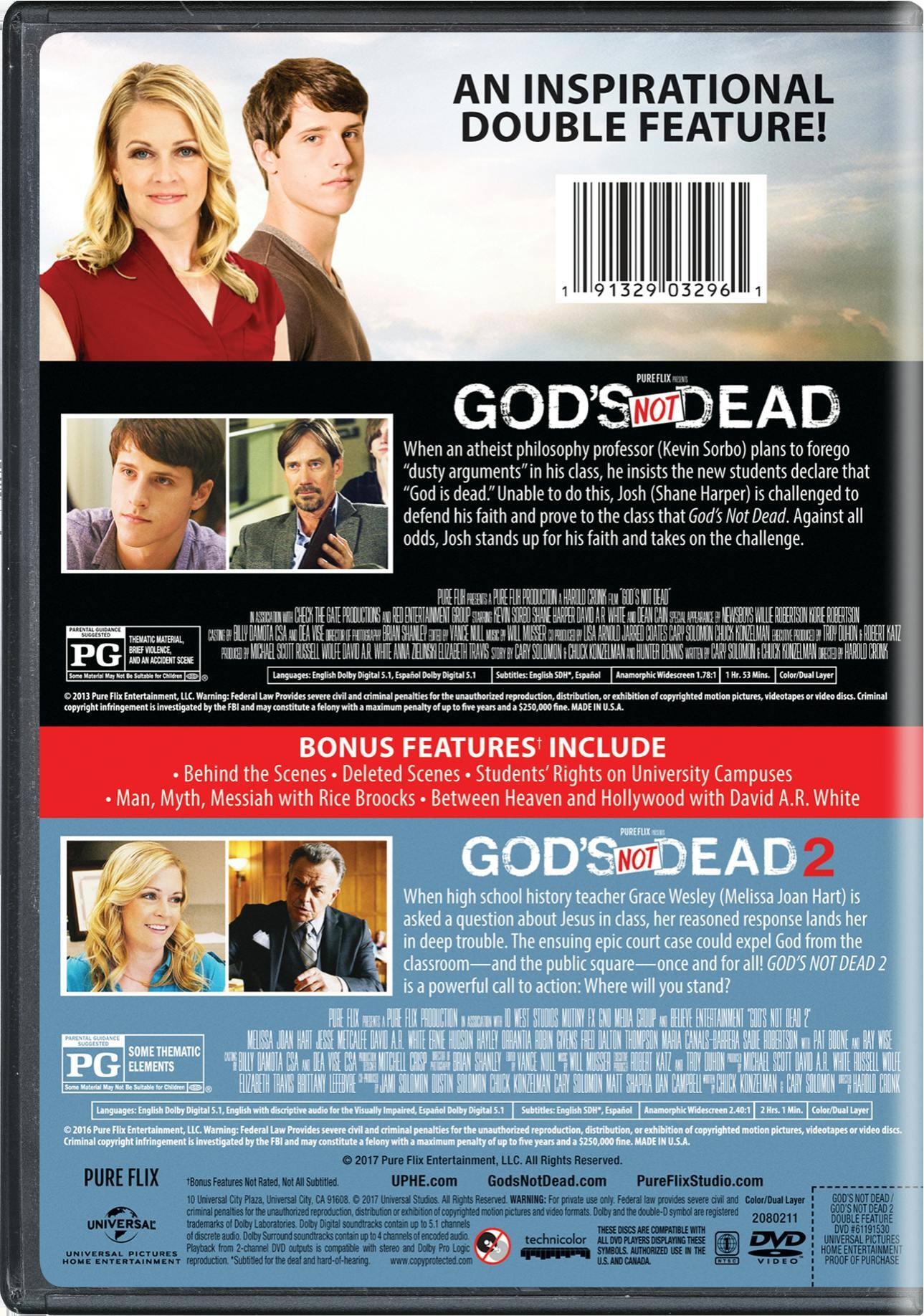 Angle. God's Not Dead/God's Not Dead 2 (DVD Double Feature) [DVD].