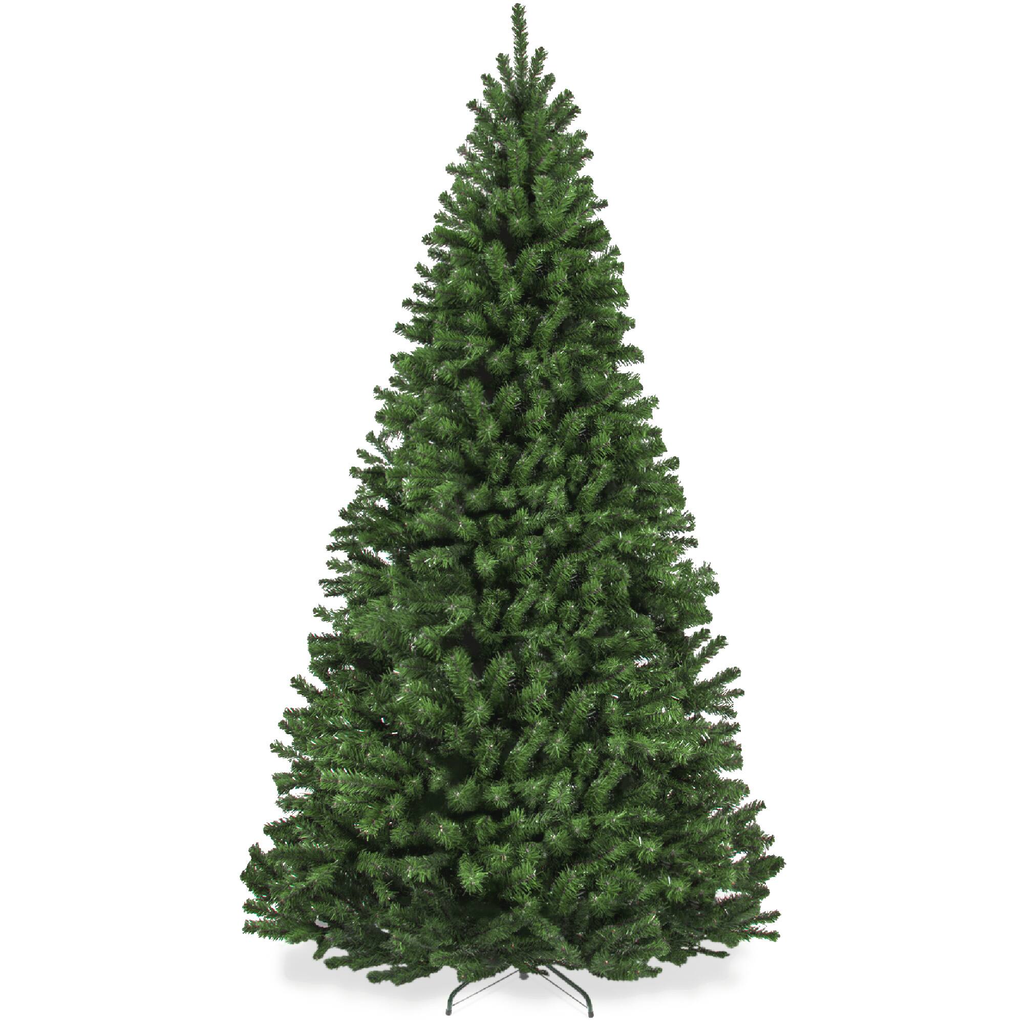 Best Choice Products - 7.5ft Premium Spruce Artificial Christmas Tree w/ Easy Assembly, Metal Hinges & Foldable Base - Green Spruce
