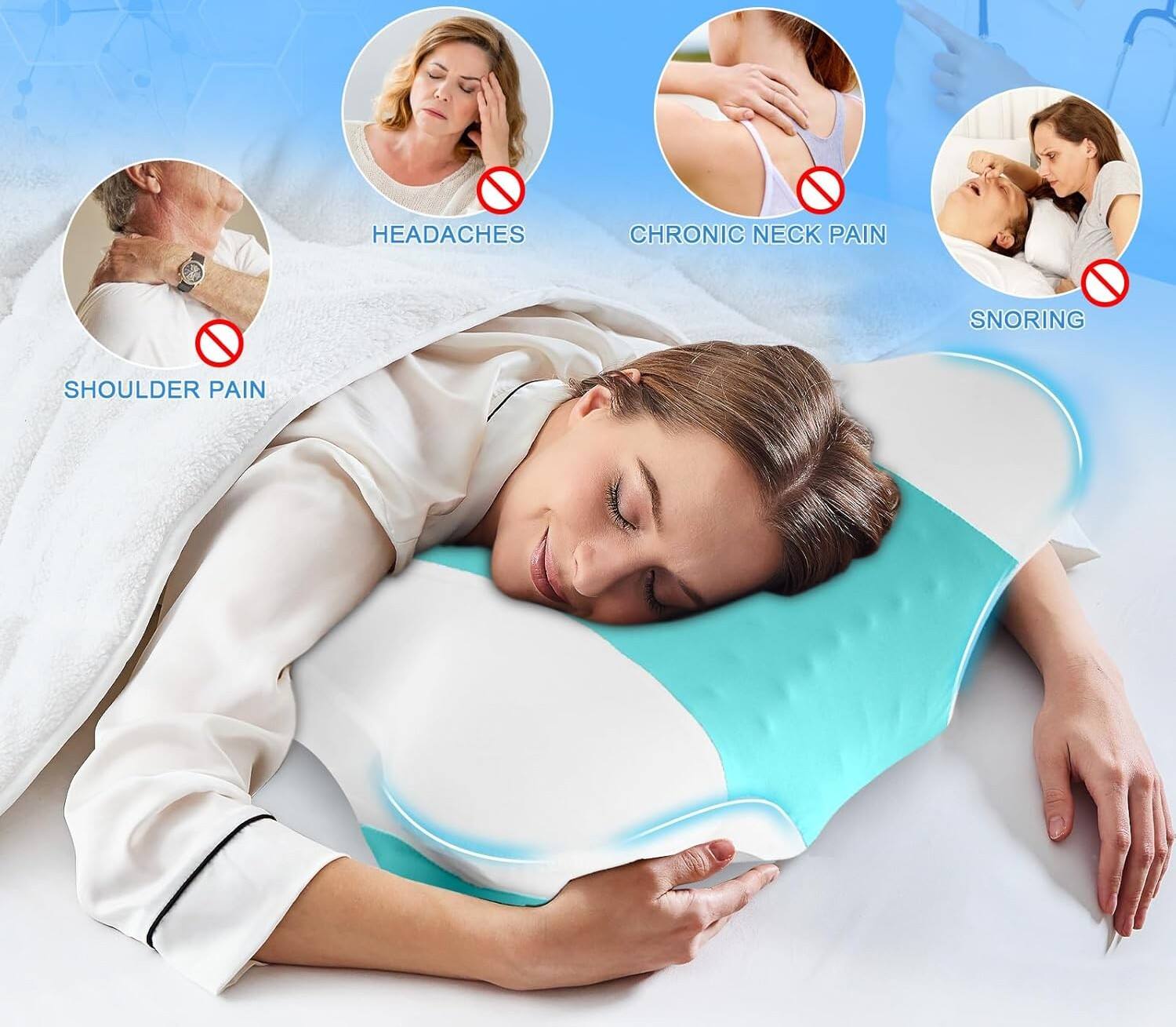 HEADACHES, CHRONIC NECK PAIN, SNORING, SHOULDER PAIN