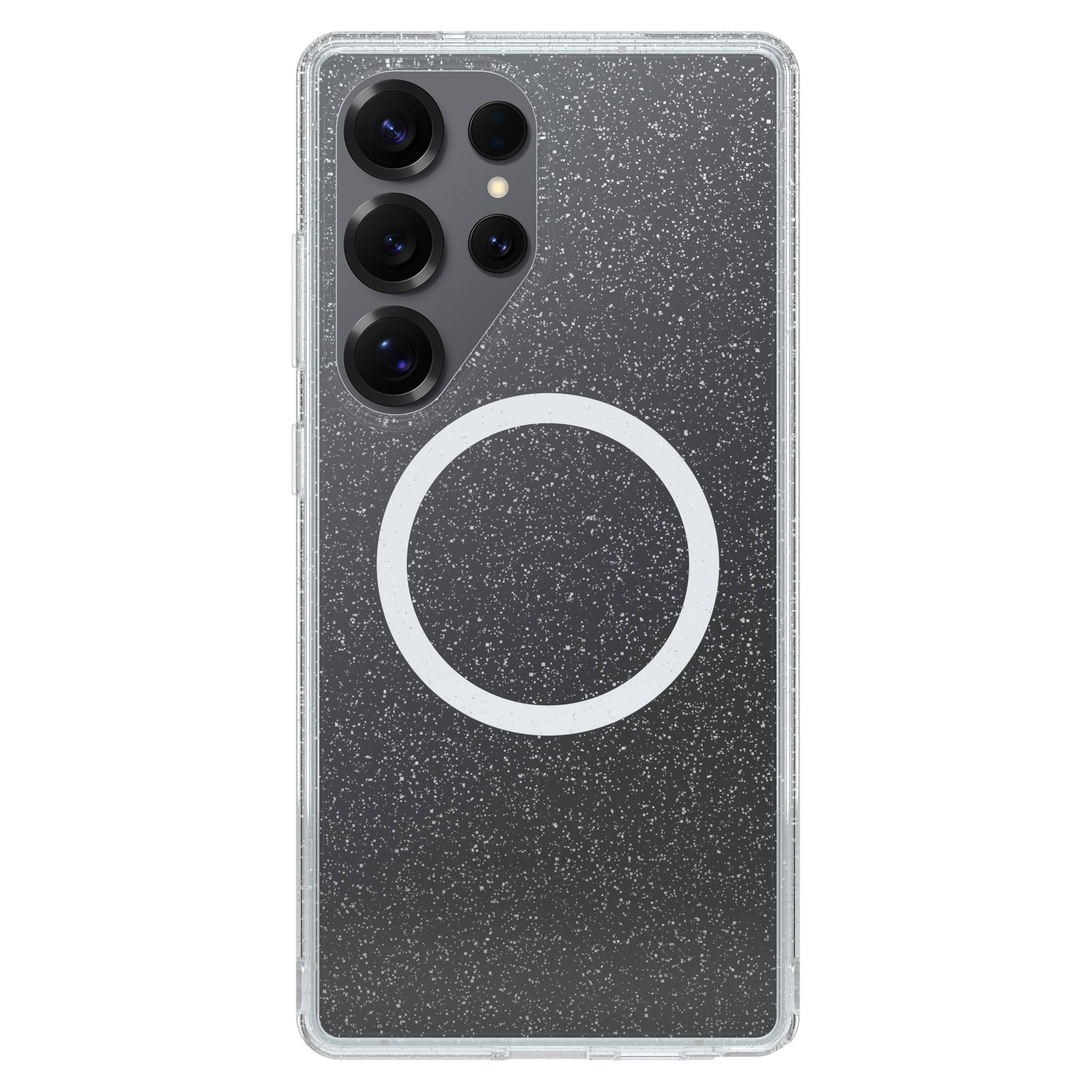 Angle. OtterBox - Symmetry Series Hard Shell with Magnets for Samsung Galaxy S25 Ultra - Stardust 3.0.