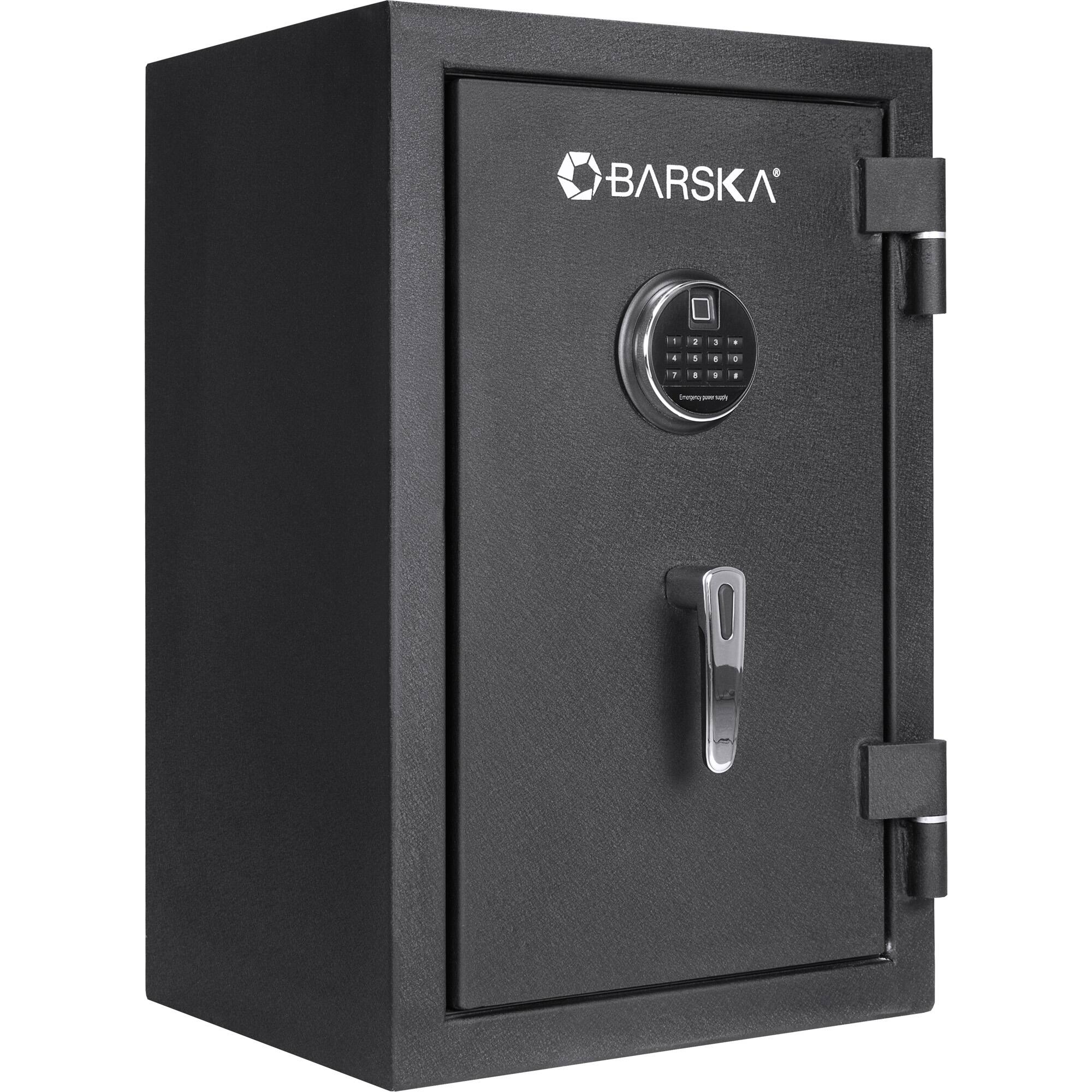 Alt View 22. Barska - 2.02 Cu Ft Fireproof Biometric Safe with Fingerprint & Keypad Lock-with LED Light, Alarm, Dual Access - Black.