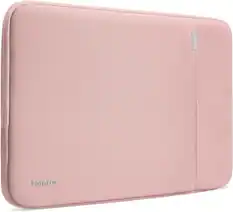 Front. tomtoc - Defender-A13 360° Recycled Laptop Sleeve Bag Case for 13-inch New MacBook Air M5/M4/M3/M2/M1, 13 inch MacBoook Pro/Neo - Pink.