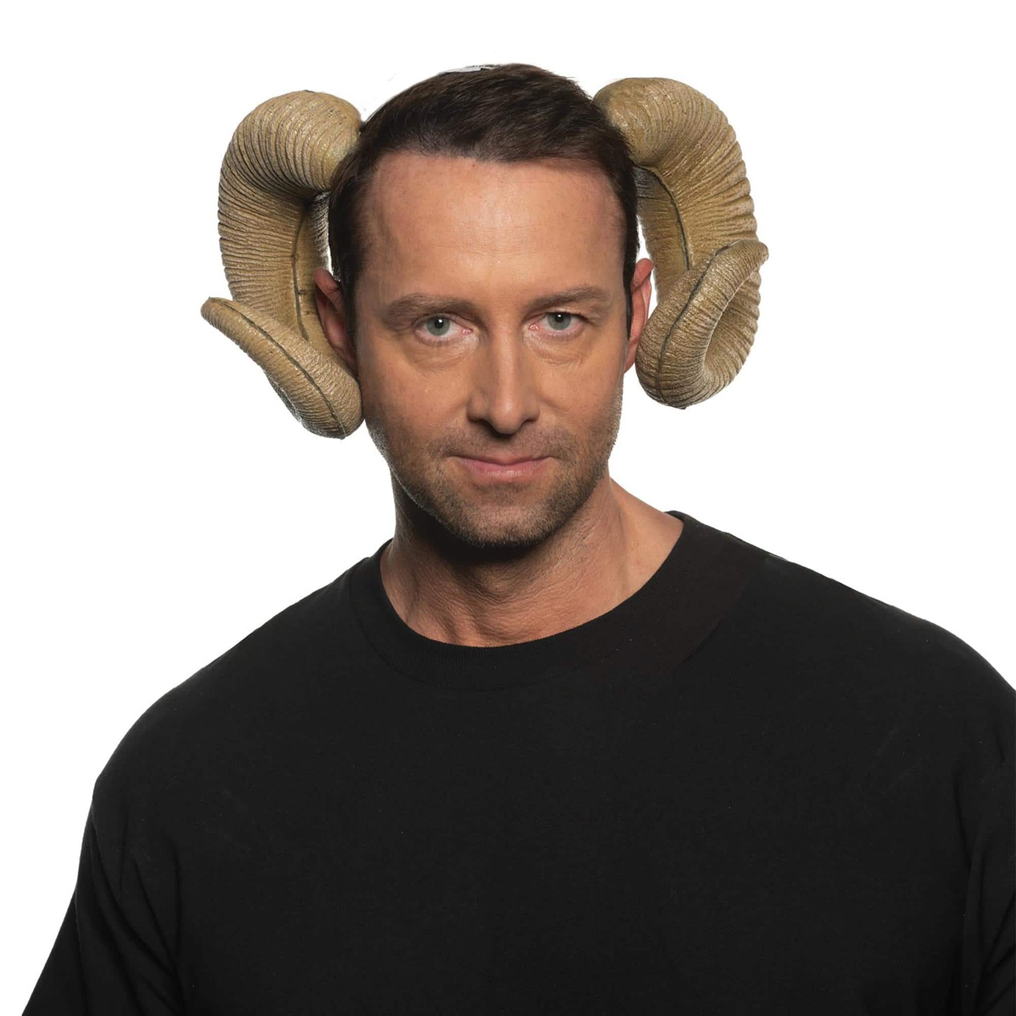 Underwraps - Ram Horns Foam Adult Costume Headband - Brown