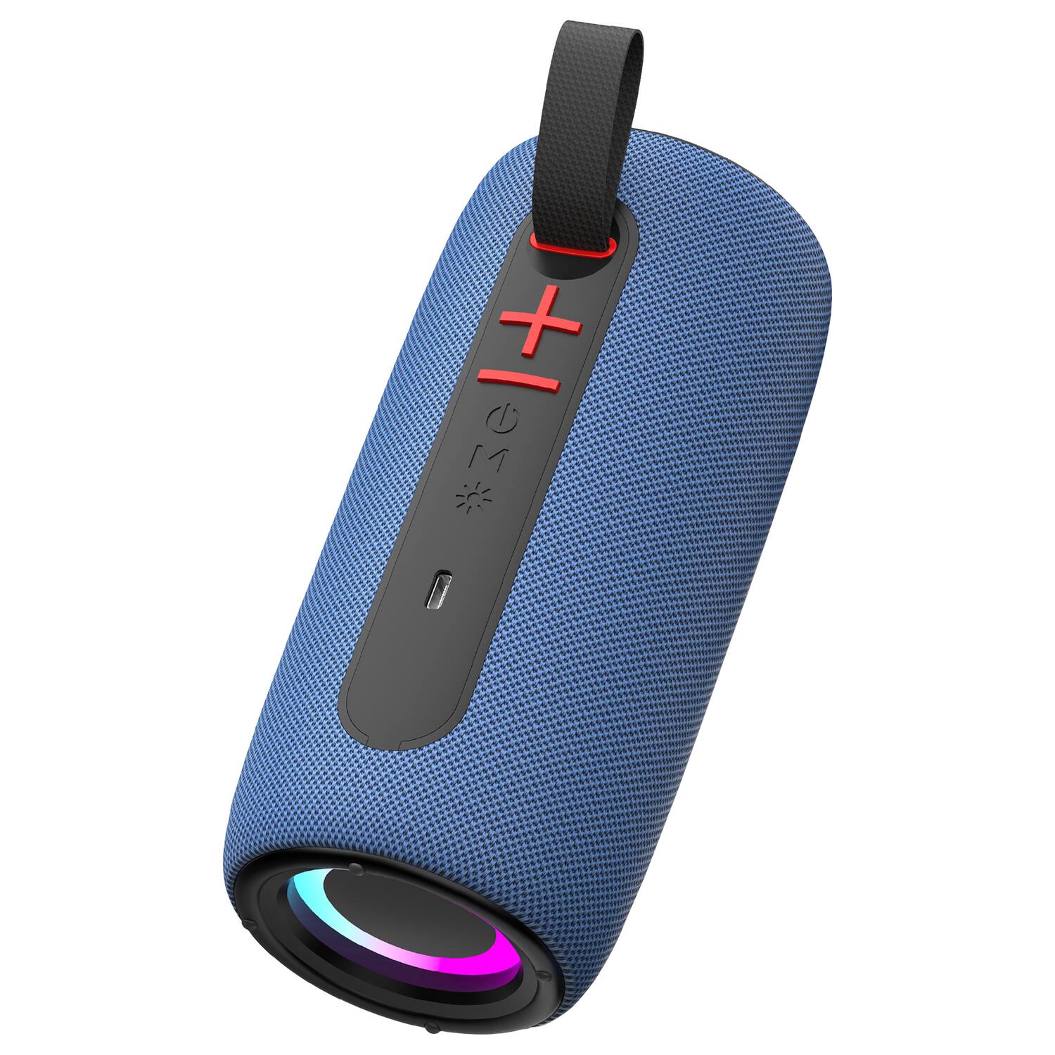 Alt View 4. RCA - 5W Bluetooth Speaker, TWS, Sound FX, USB/microSD/Aux, FM, 6 Hr Play Time - Blue.