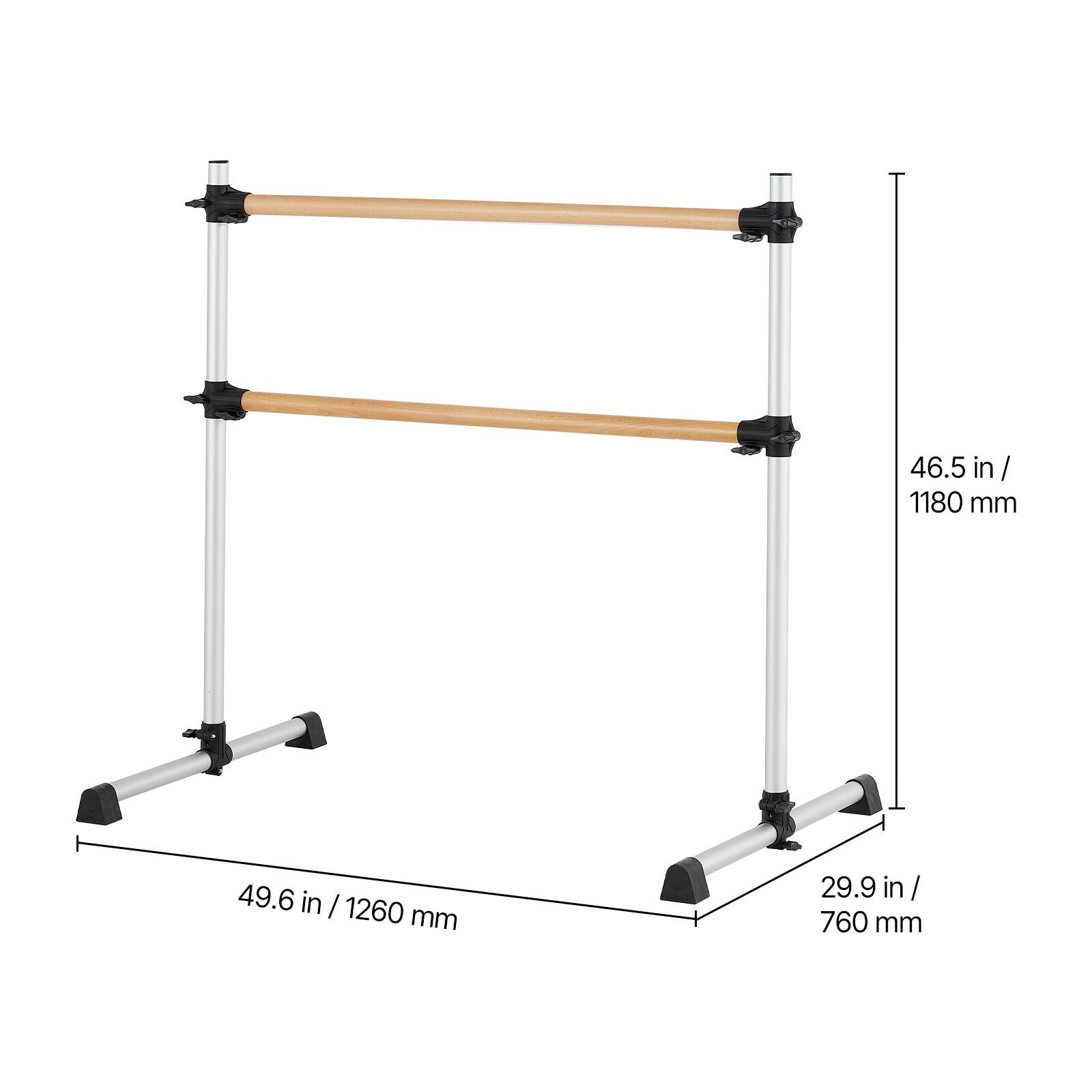 46.5 in / 1180 mm  
49.6 in / 1260 mm  
29.9 in / 760 mm