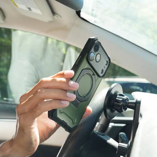 Alt View 1. SUPCASE - UB Grip Rugged MagSafe Case for iPhone 17 Pro – Heavy-Duty Protection with Magnetic Charging Support - Dark Green.