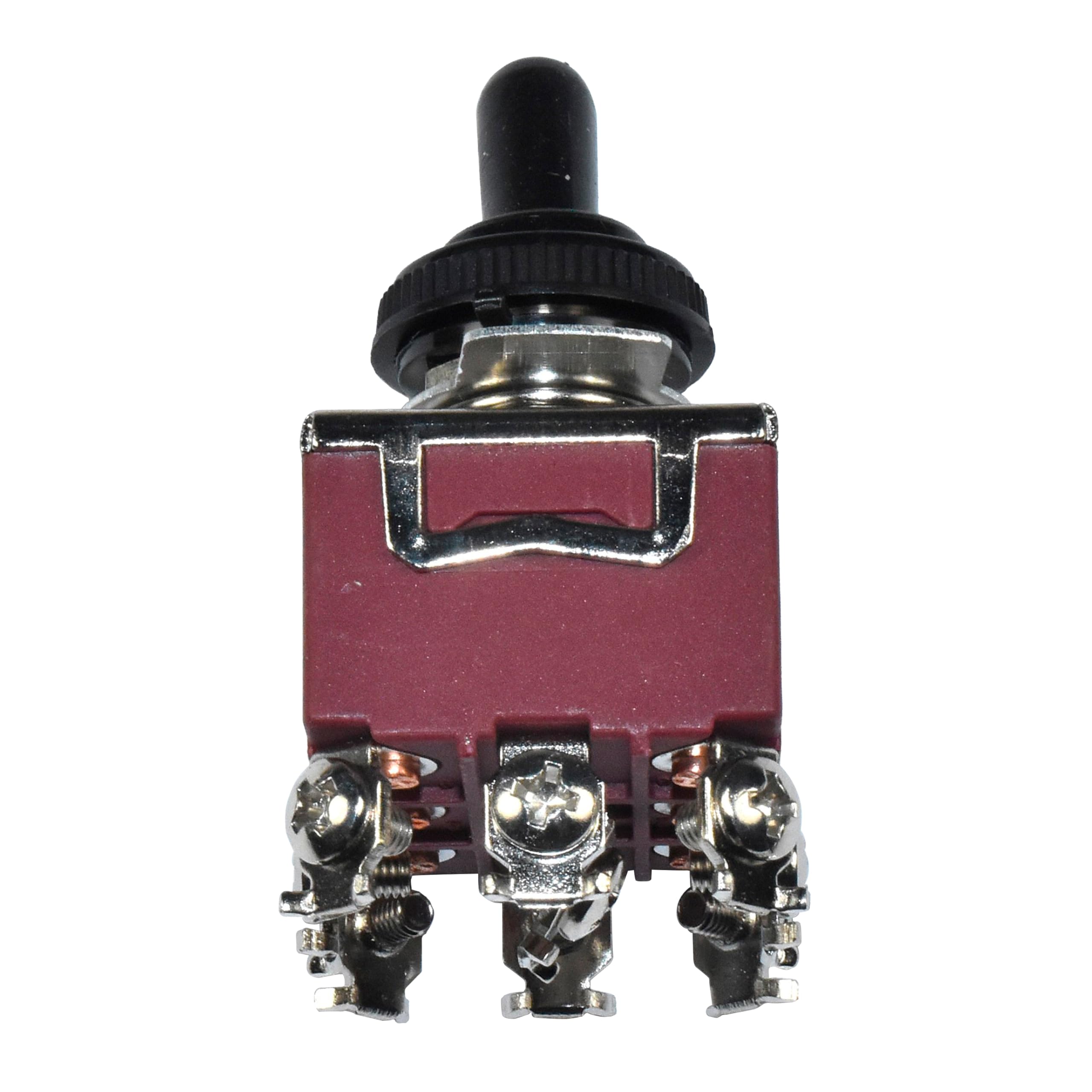 Left. HQRP - 9-Pin Toggle Switch On-On Maintained 24/15 A 125/277 V for HY29K - brown.