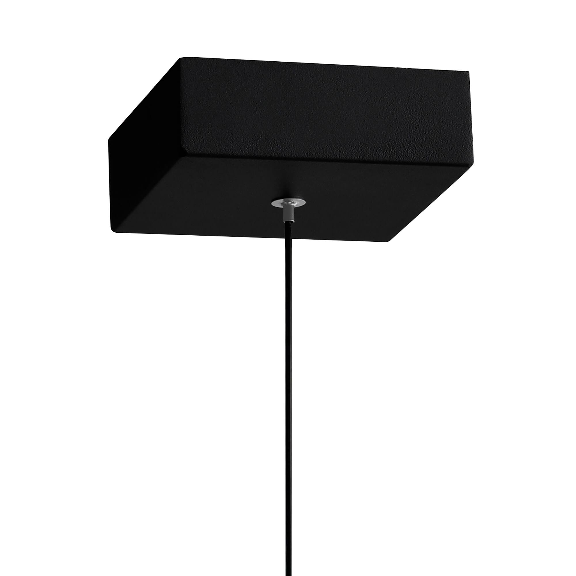 Alt View 3. CWI Lighting - Greta Integrated LED Black Mini Pendant - Black.