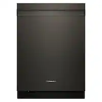 KitchenAid - 24" Top Control Built-In Stainless Steel Tub Dishwasher with Third Rack, Advanced ProDry System, and 44 dBA - Black Ore - Front_Zoom