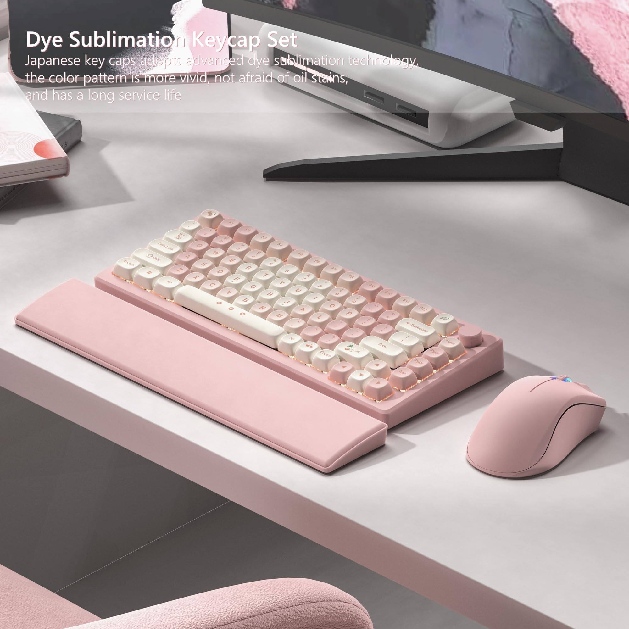 Dye Sublimation Keycap Set

Japanese key caps adopt advanced dye sublimation technology. The color pattern is more vivid, not afraid of oil stains, and has a long service life.