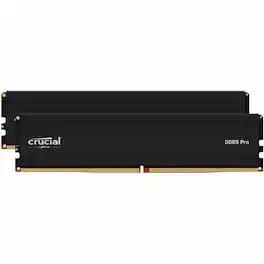 Crucial - Pro 32GB Kit (16GBx2) DDR5-6000 UDIMM - For Desktop PC - 32 GB (2 x 16GB) - DDR5-6000/PC5-48000 DDR5 SDRAM - Unknown